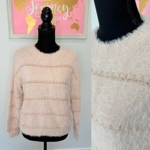 Habitual Blush Pink Soft Fuzzy Sweater (XS)